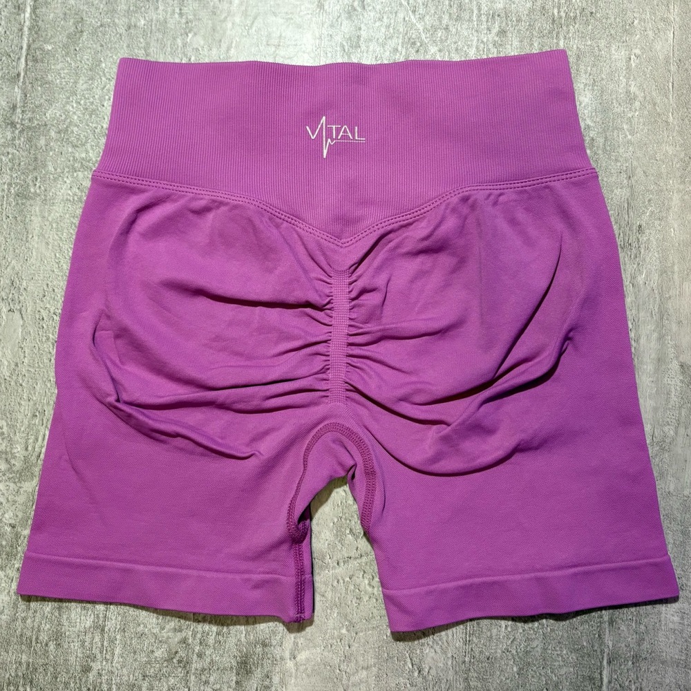 Vital Apparel Pinnacle 4 in scrunch shorts in Bubblegum